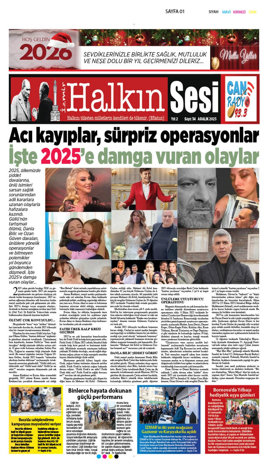 Halkın Sesi Gazetesi Aralık 2025 Sayısı