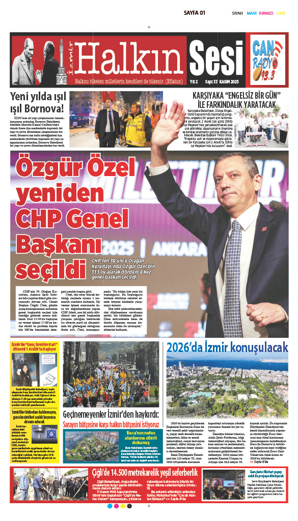 Halkın Sesi Gazetesi Kasım 2025 Sayısı