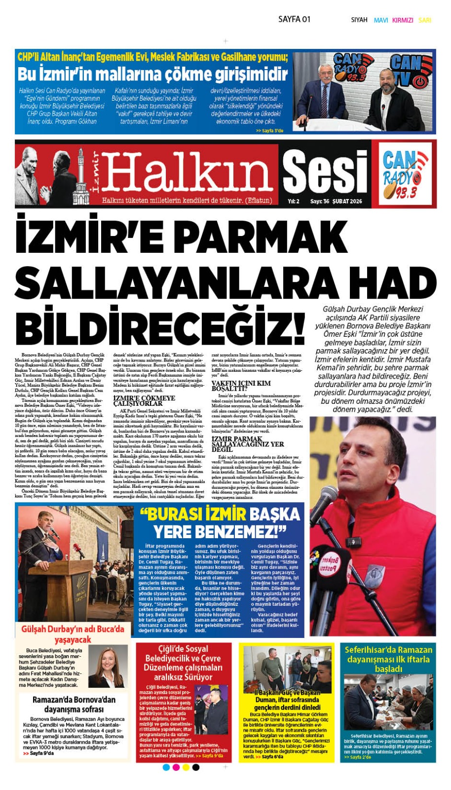 Halkın Sesi Gazetesi Şubat 2026 Sayısı