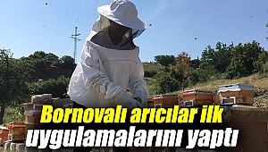 Bornova'da arıcılar ilk uygulamalarını gerçekleştirdi