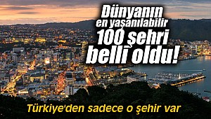Dünyanın en yaşanılabilir 100 şehri belli oldu!