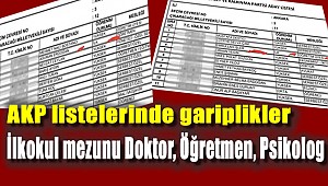 AKP listelerinde gariplikler: İlkokul mezunu...