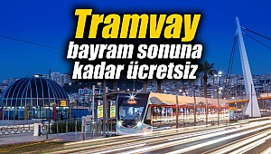 Tramvay bayram sonuna kadar ücretsiz
