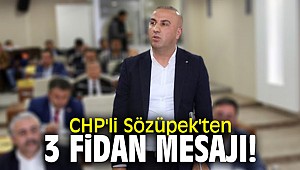 CHP'li Sözüpek'ten 3 fidan mesajı