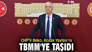 CHP’li Beko, Kozak Yaylası’nı TBMM'ye taşıdı