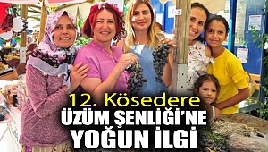 12. Kösedere Üzüm Şenliği'ne yoğun ilgi