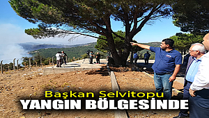 Başkan Selvitopu Yangın Bölgesinde