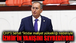 CHP’li Sertel: “İktidar maliyet yüksekliği nedeniyle İzmir’in yanışını seyrediyor”