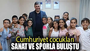 Cumhuriyet çocukları sanat ve sporla buluştu
