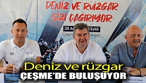 Deniz ve rüzgar Çeşme’de buluşuyor