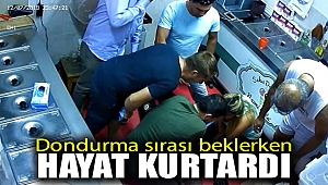 Dondurma sırası beklerken hayat kurtardı