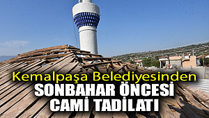 Kemalpaşa Belediyesinden Sonbahar Öncesi Cami Tadilatı