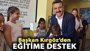 Başkan Kırgöz’den Eğitime Destek