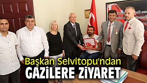 Başkan Selvitopu'ndan gazilere ziyaret