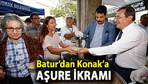 Batur'dan Konak'a aşure ikramı