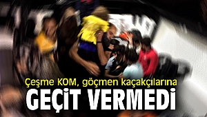Çeşme Kaçakçılık ve Organize Suçlarla Mücadele, göçmen kaçakçılığına geçit vermiyor!