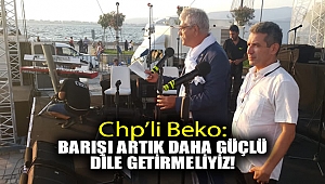 CHP’li Beko: Barışı artık daha güçlü dile getirmeliyiz