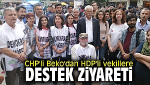 CHP'li Beko'dan HDP'li vekillere destek ziyareti