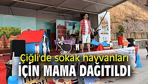 Çiğli Belediyesi, sokak hayvanları için mama dağıttı!