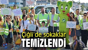 Çiğli’de temizlik çalışması yapıldı!