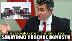 Feyzioğlu isteğine kavuştu; Saray'daki törende konuştu