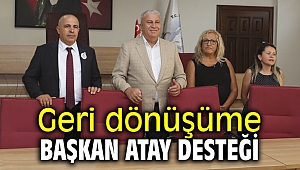 Geri dönüşüme Başkan Atay desteği