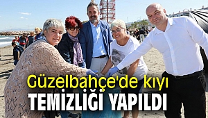 Güzelbahçe'de kıyı temizliği yapıldı