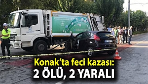 İzmir Konak'ta feci kazası: 2 ölü, 2 yaralı