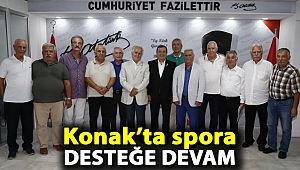 Konak'ta spora desteğe devam