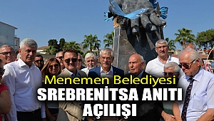 Menemen Belediyesi Srebrenitsa Anıtı açılışı