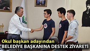 Okul başkan Adayından Belediye Başkanına Destek Ziyareti