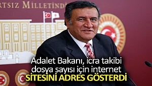 Adalet Bakanı, icra takibi dosya sayısı için internet sitesini adres gösterdi..
