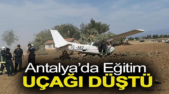 Antalya'da Eğitim Uçağı Düştü