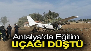 Antalya'da Eğitim Uçağı Düştü