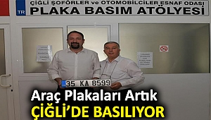 Araç Plakaları Artık Çiğli’de Basılıyor