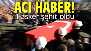Bakanlık duyurdu! Acı haber! 1 asker şehit oldu!