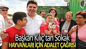 Başkan Kılıç’tan sokak hayvanları için adalet çağrısı