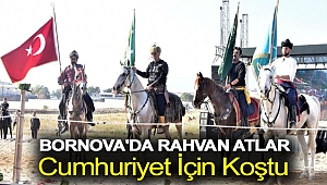 Bornova'da Rahvan atlar Cumhuriyet için koştu