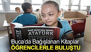 Buca’da bağışlanan kitaplar öğrencilerle buluştu