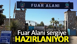 Fuar Alanı sergiye hazırlanıyor