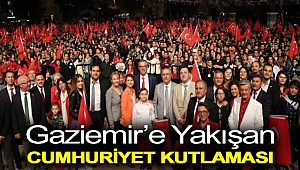 Gaziemir’e yakışan Cumhuriyet kutlaması