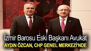 İZMİR BAROSU ESKİ BAŞKANI AVUKAT AYDIN ÖZCAN, CHP GENEL MERKEZİ’NDE