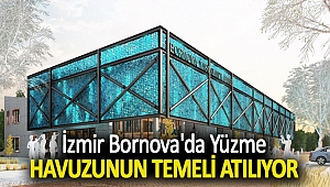 İzmir Bornova'da yüzme havuzunun temeli atılıyor