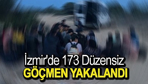 İzmir'de 173 düzensiz göçmen yakalandı