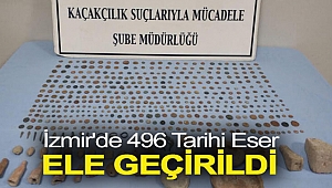 İzmir'de 496 tarihi eser ele geçirildi