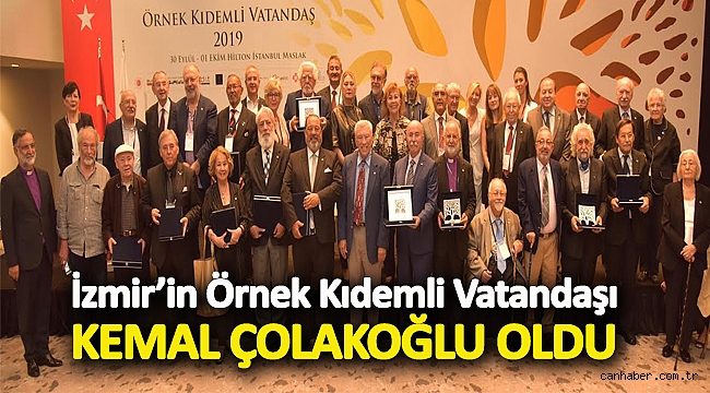 İzmir’in Örnek Kıdemli Vatandaşı Kemal Çolakoğlu oldu