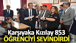 KARŞIYAKA KIZILAY 853 ÖĞRENCİYİ SEVİNDİRDİ