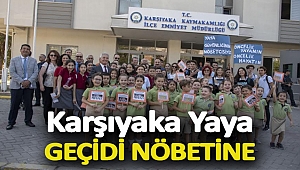 KARŞIYAKA YAYA GEÇİDİ NÖBETİNDE