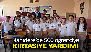 Narlıdere’de 500 öğrenciye kırtasiye yardımı
