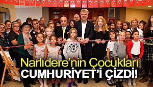 Narlıdere’nin çocukları Cumhuriyet’i çizdi!